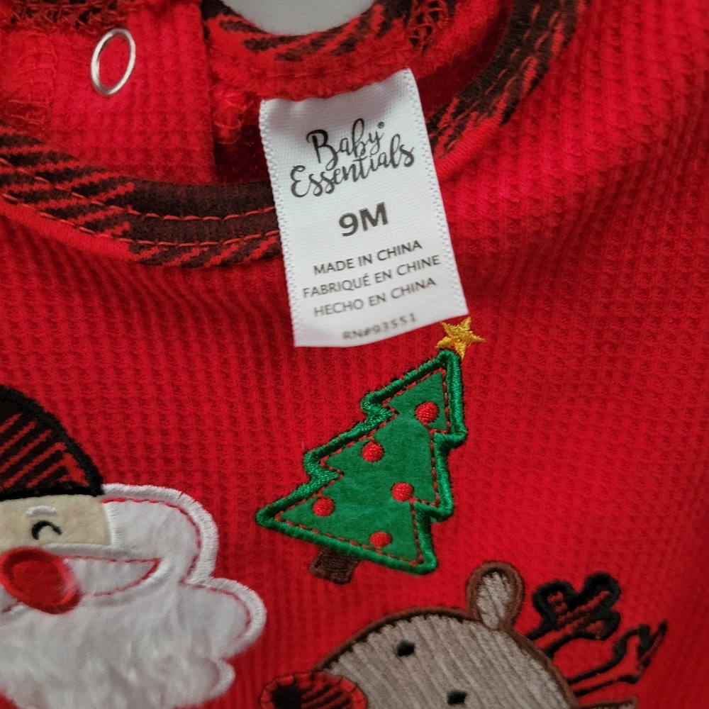 My First Christmas baby onsie with hat - Picture 4 of 4